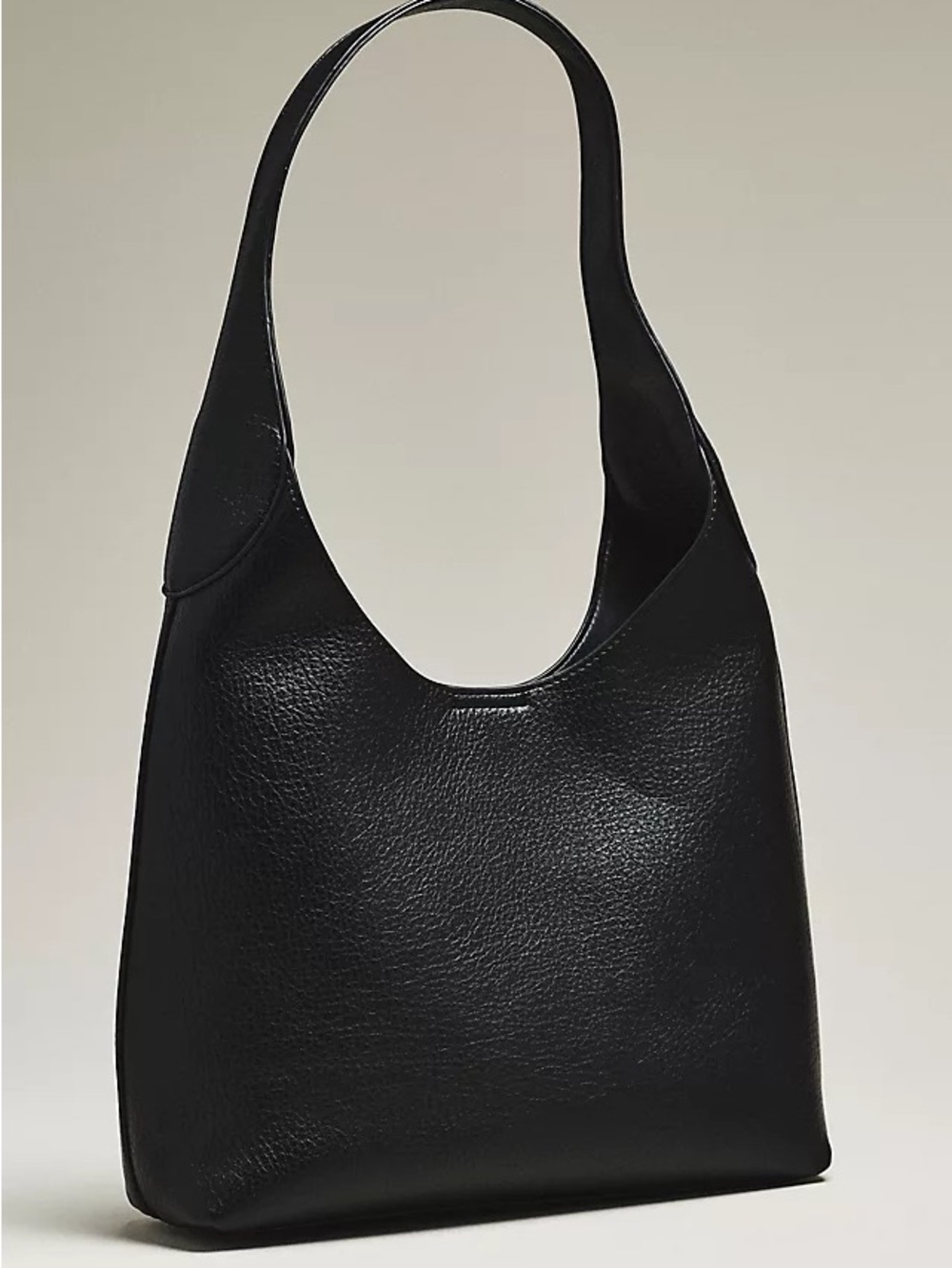Black Leather Shoulder Bag - Rachel Zoe